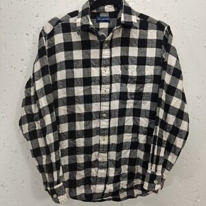 John Ashford Shirt Mens Small Plaid‎ Tartan Flannel Long Sleeve Button Down